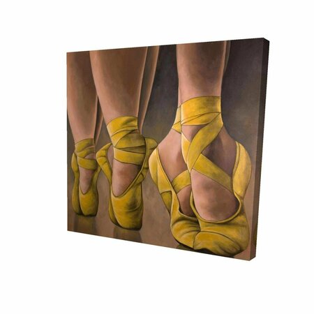 FONDO 16 x 16 in. Synchronized Ballerinas-Print on Canvas FO2788680